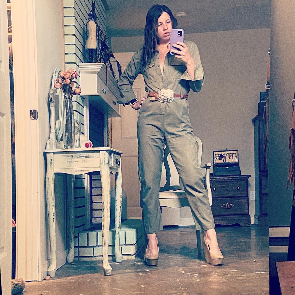 Sage Green Cotton Covies/Jump Suit